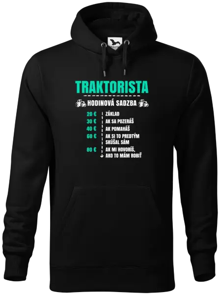 Pánska mikina Hodinová sadzba - traktorista