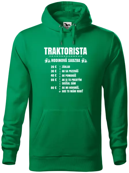 Pánska mikina Hodinová sadzba - traktorista