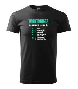 Pánske tričko Hodinová sadzba - traktorista