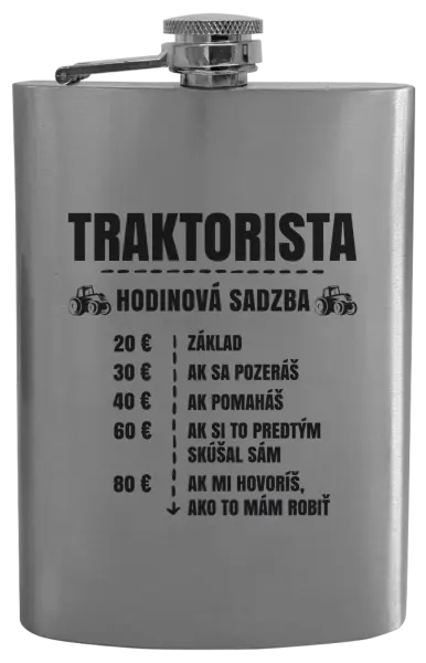 Ploskačka Hodinová sadzba - traktorista
