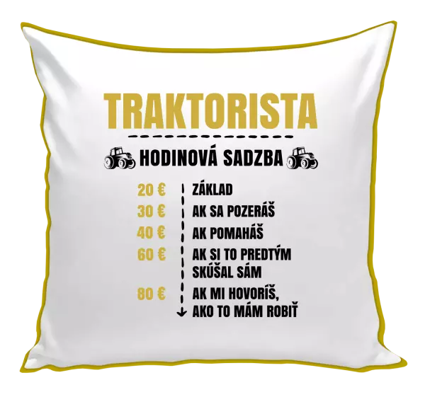 Vankúš Hodinová sadzba - traktorista