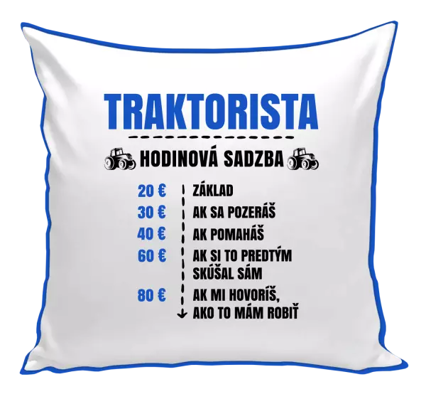 Vankúš Hodinová sadzba - traktorista