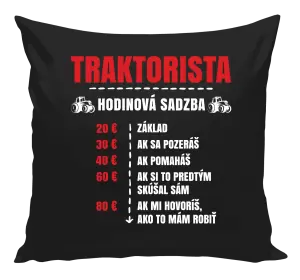 Vankúš Hodinová sadzba - traktorista