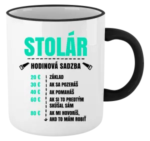 Hrnček Hodinová sadzba - stolár