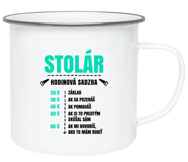 Plecháčik Hodinová sadzba - stolár