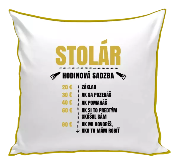 Vankúš Hodinová sadzba - stolár