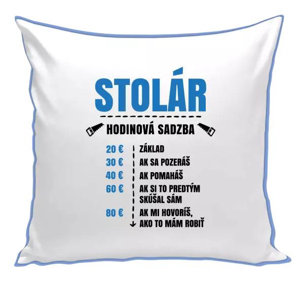 Vankúš Hodinová sadzba - stolár