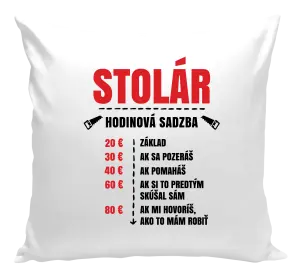 Vankúš Hodinová sadzba - stolár