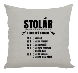 Vankúš Hodinová sadzba - stolár