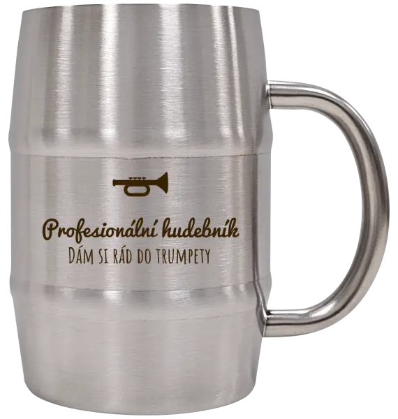 Nerezový chladicí půllitr Dám si rád do trumpety
