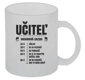 Hrnček Hodinová sadzba - učiteľ