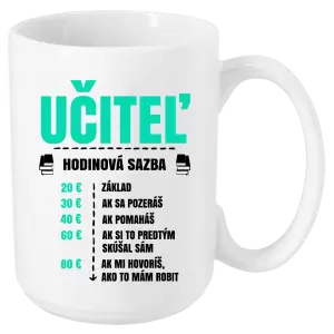 Hrnček Hodinová sadzba - učiteľ