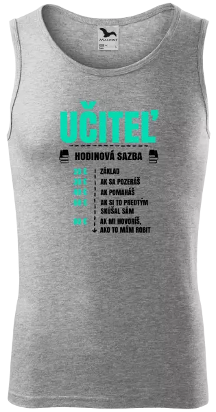 Pánske tielko Hodinová sadzba - učiteľ