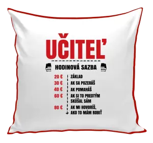 Vankúš Hodinová sadzba - učiteľ