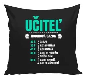 Vankúš Hodinová sadzba - učiteľ