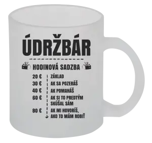 Hrnček Hodinová sadzba - údržbár