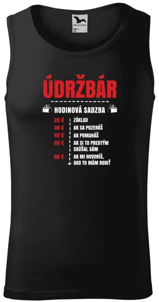 Pánske tielko Hodinová sadzba - údržbár