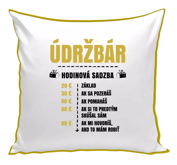 Vankúš Hodinová sadzba - údržbár