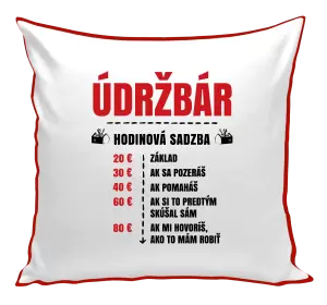 Vankúš Hodinová sadzba - údržbár