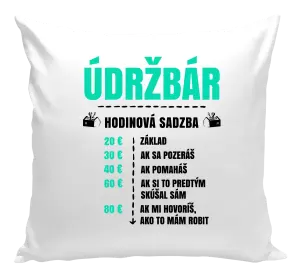 Vankúš Hodinová sadzba - údržbár