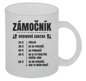 Hrnček Hodinová sadzba - zámočník