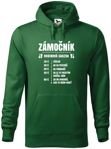 Pánska mikina Hodinová sadzba - zámočník