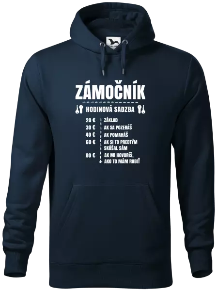 Pánska mikina Hodinová sadzba - zámočník