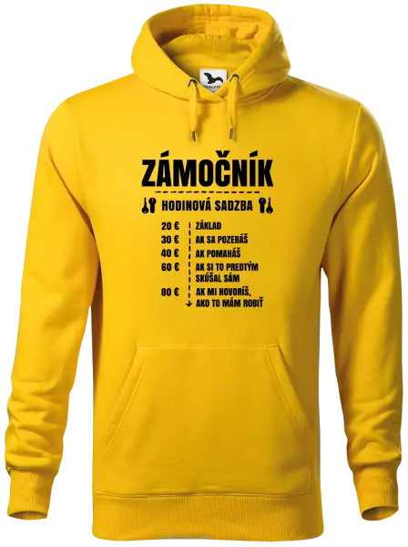 Pánska mikina Hodinová sadzba - zámočník