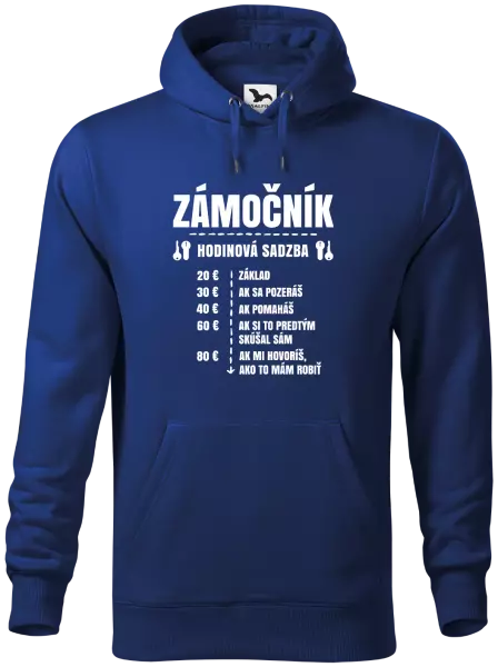 Pánska mikina Hodinová sadzba - zámočník