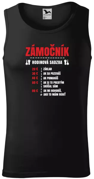 Pánske tielko Hodinová sadzba - zámočník