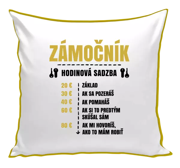 Vankúš Hodinová sadzba - zámočník
