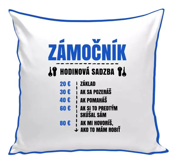 Vankúš Hodinová sadzba - zámočník