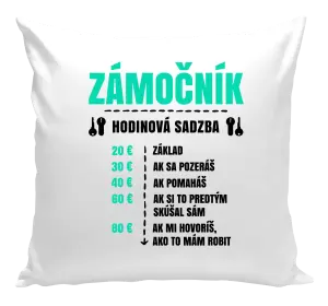 Vankúš Hodinová sadzba - zámočník