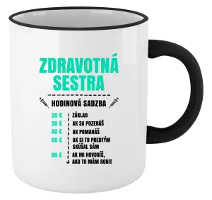 Hrnček Hodinová sadzba - zdravotná sestra