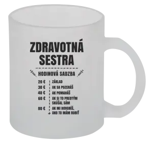 Hrnček Hodinová sadzba - zdravotná sestra