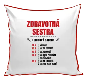 Vankúš Hodinová sadzba - zdravotná sestra