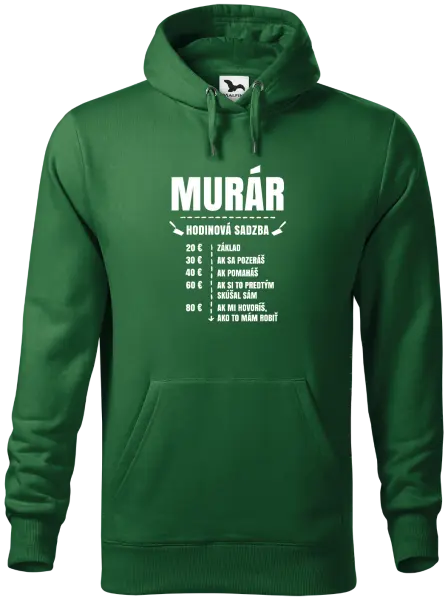 Pánska mikina Hodinová sadzba - murár
