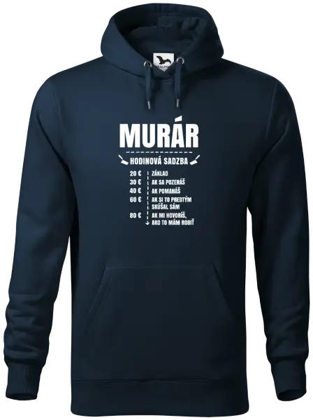 Pánska mikina Hodinová sadzba - murár