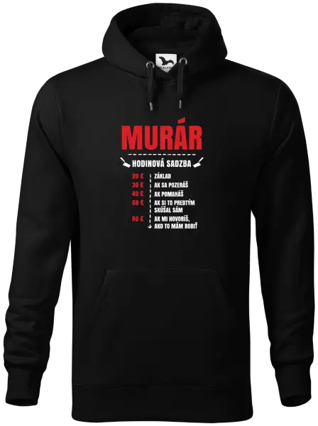 Pánska mikina Hodinová sadzba - murár