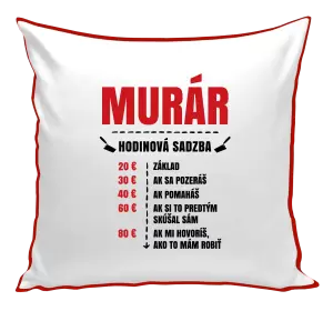 Vankúš Hodinová sadzba - murár