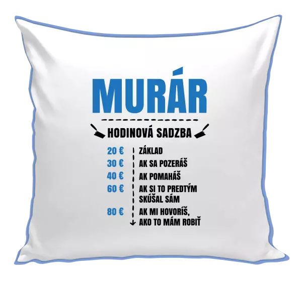 Vankúš Hodinová sadzba - murár