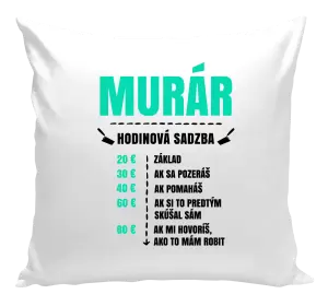 Vankúš Hodinová sadzba - murár