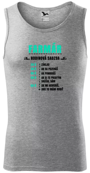 Pánske tielko Hodinová sadzba - farmár