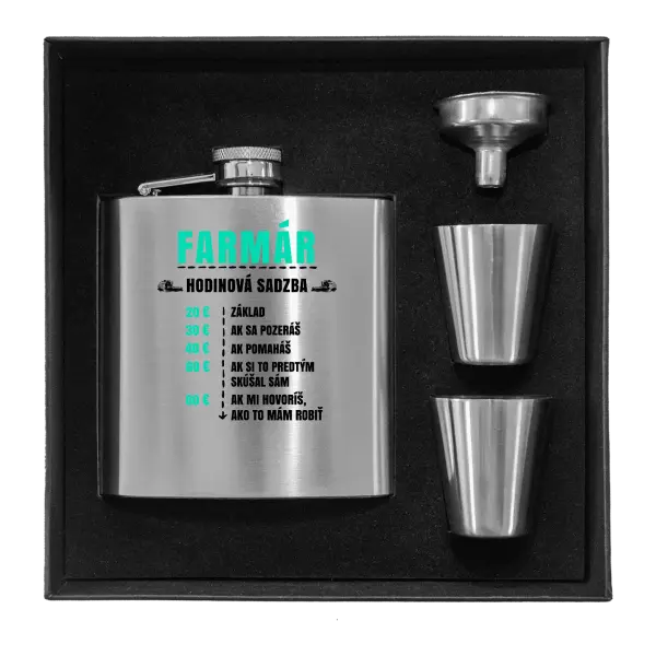 Ploskačka v krabičke Hodinová sadzba - farmár