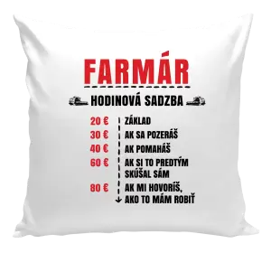 Vankúš Hodinová sadzba - farmár