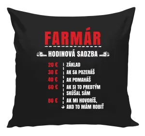 Vankúš Hodinová sadzba - farmár