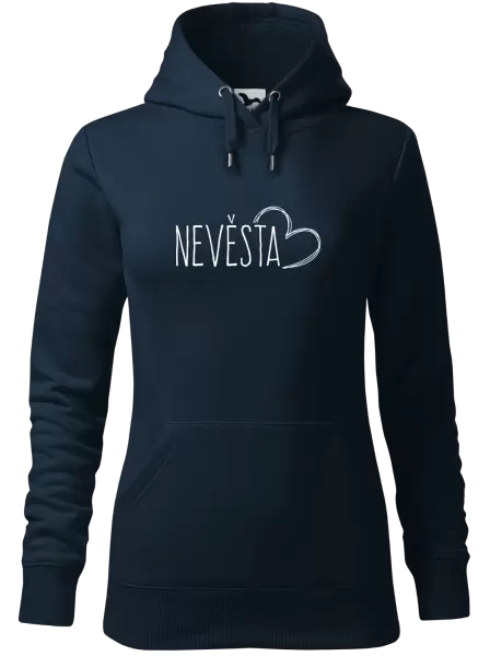 Dámská mikina Nevěsta - kreslené - srdce