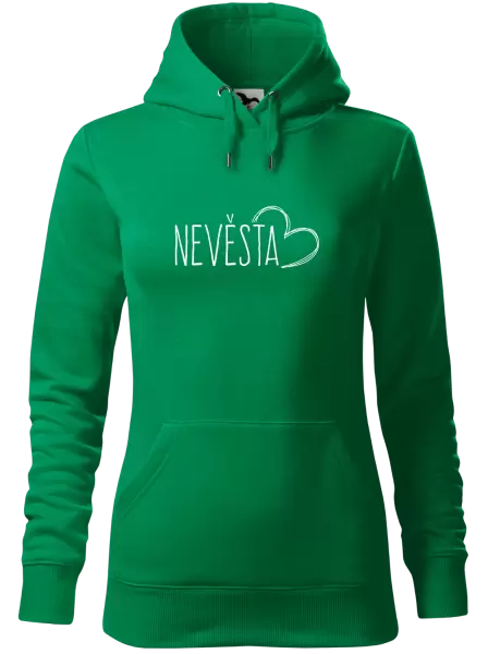 Dámská mikina Nevěsta - kreslené - srdce