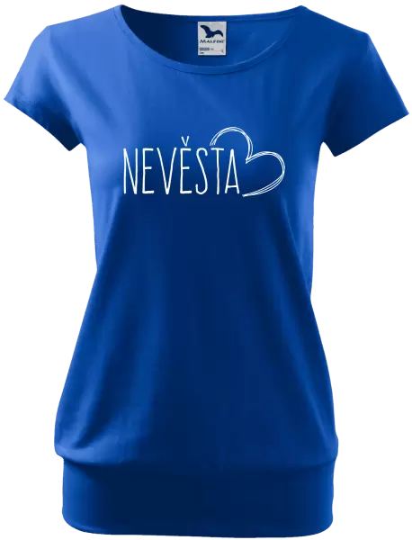 Dámské tričko Nevěsta - kreslené - srdce