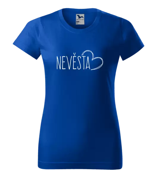 Dámské tričko Nevěsta - kreslené - srdce